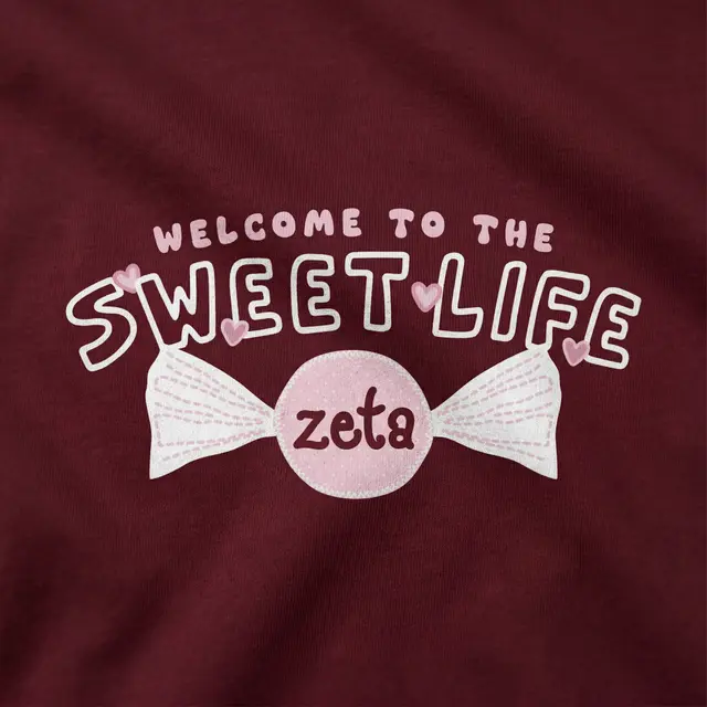 Zeta Tau Alpha Candy Graphic Rush Tank