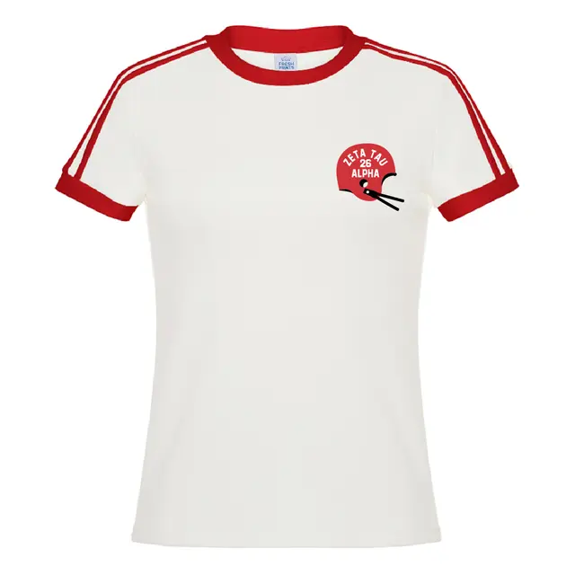 Zeta Tau Alpha Football Helmet Game Day Shirt 2