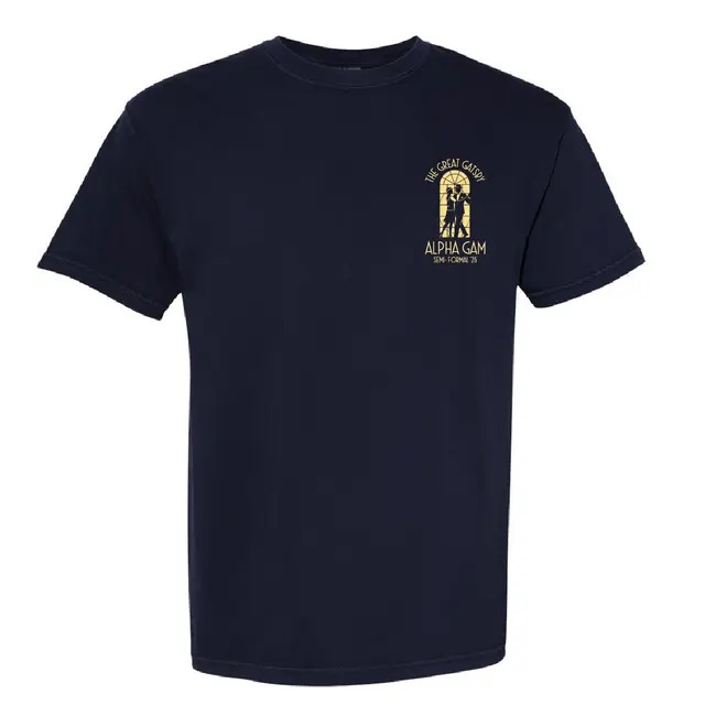 Alpha Gamma Delta Great Gatsby Couple Semi Formal Shirt 2