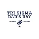 Sigma Sigma Sigma Football Graphic Dad's Day Crewneck