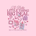 Delta Delta Delta Illustrated Icons Big Little Reveal Hoodie