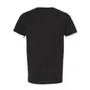TULTEX Unisex Fine Jersey Ringer T-Shirt - 246 Black White Back