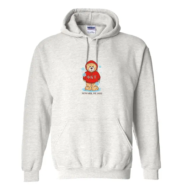 Phi Kappa Tau Teddy Bear Snowflakes PR Hoodie 2