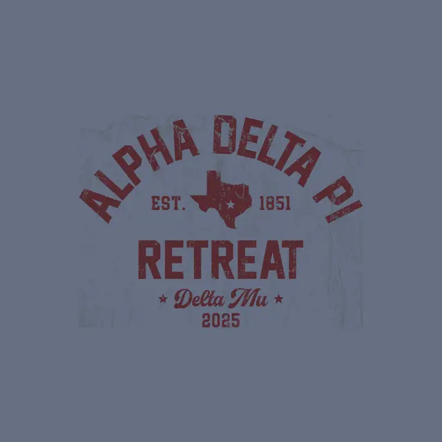 Alpha Delta Pi Texas Map Retreat Hoodie