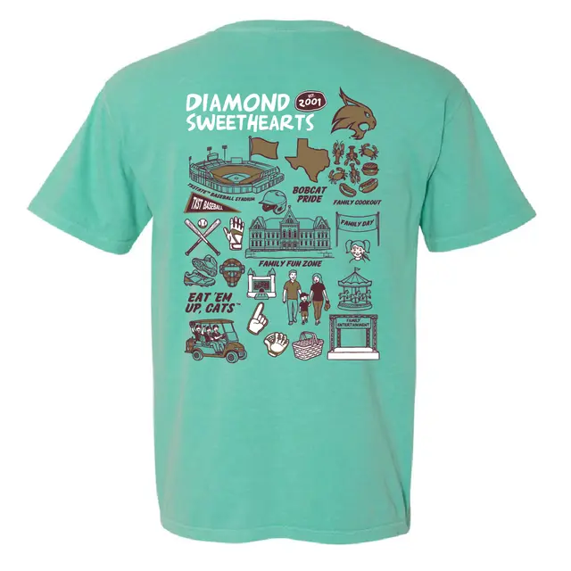 Diamond Sweethearts Whimsical Family Fun Illustrations Parents Weekend Shirt 2