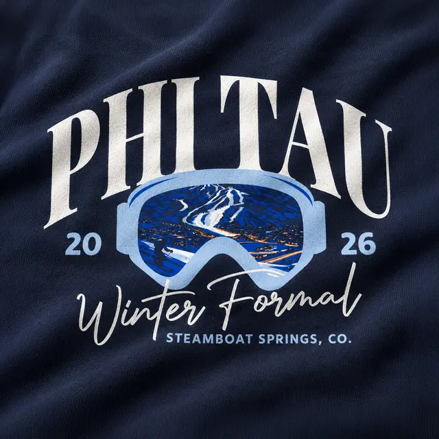 Phi Kappa Tau Mountain Ski Goggles Winter Formal Hoodie