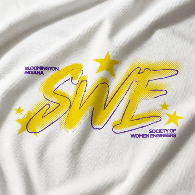 Society of Women Engineers Brushstroke Lettering PR Shirt