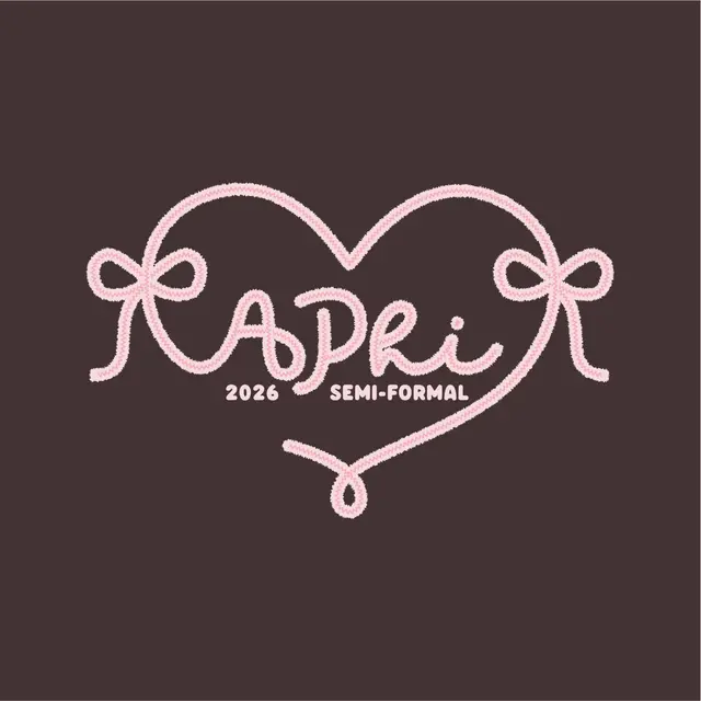 Alpha Phi Heart Illustration Script Semi Formal Hoodie
