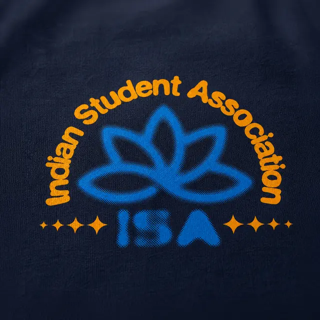 Indian Student Association Floral Lotus Graphic PR Crewneck