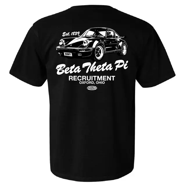 Beta Theta Pi Classic Car Graphic Recruitment Shirt 2