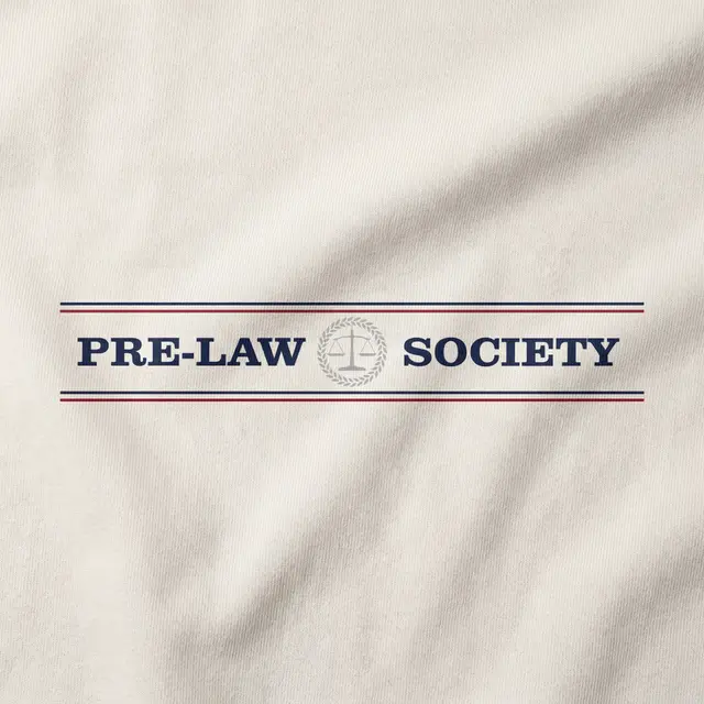Pre-Law Society Centered Scale Crest Graphic Sweater