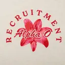 Alpha Omicron Pi Floral Illustration Recruitment Tank