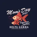 Delta Gamma Goldfish Graphic Mom's Day Shirt