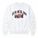 Zeta Beta Tau Vintage Car Ski Theme Date Parties Crewneck 2