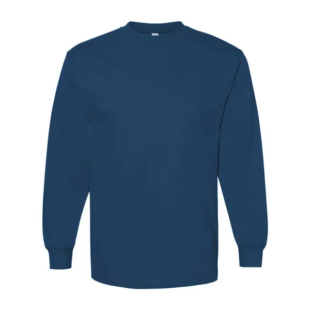 Alstyle Classic Long Sleeve T-Shirt 1304 Harbor Blue Front