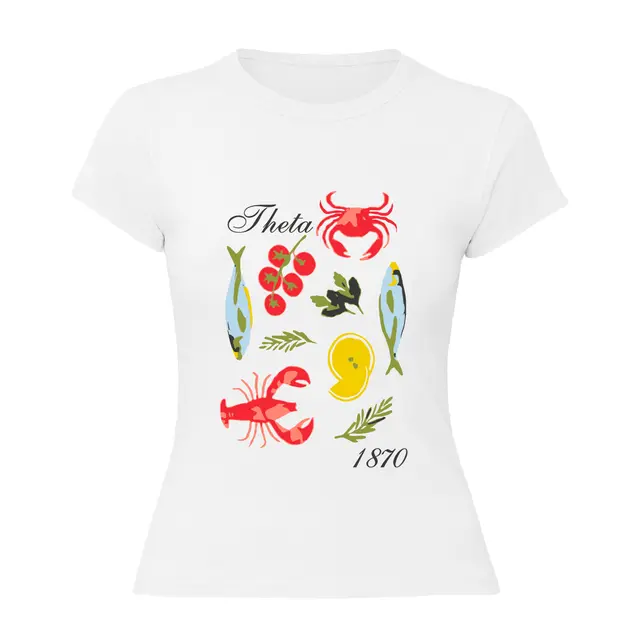 Kappa Alpha Theta Seafood Illustration PR Shirt 2