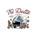 Delta Delta Delta Bunny Football Helmet Game Day Shirt