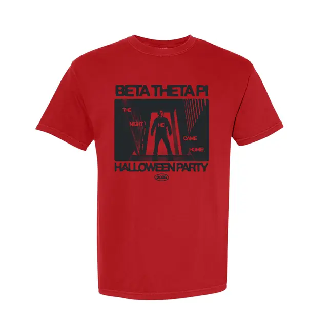 Beta Theta Pi Retro Horror Graphic Halloween Shirt 2
