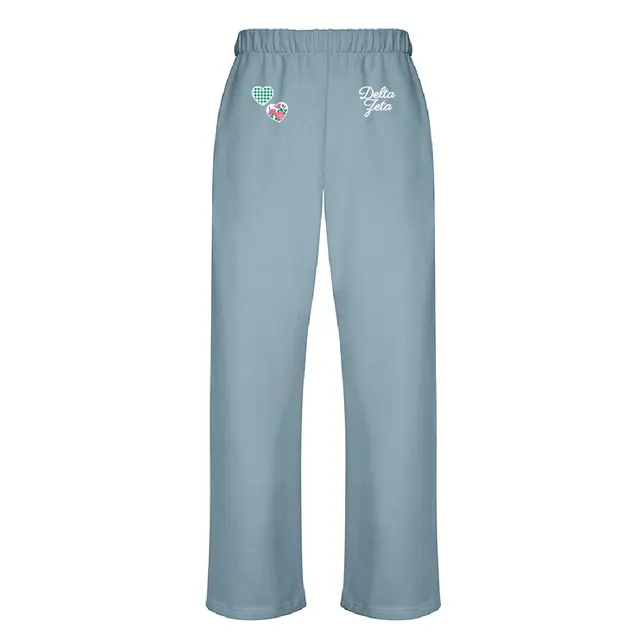 Delta Zeta Gingham and Floral Hearts PR Sweatpants 2