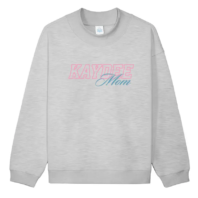 Kappa Delta Block and Script Text Mom's Day Crewneck 2