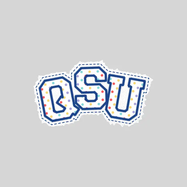 Queer Student Union Polka Dot Stitching PR Crewneck