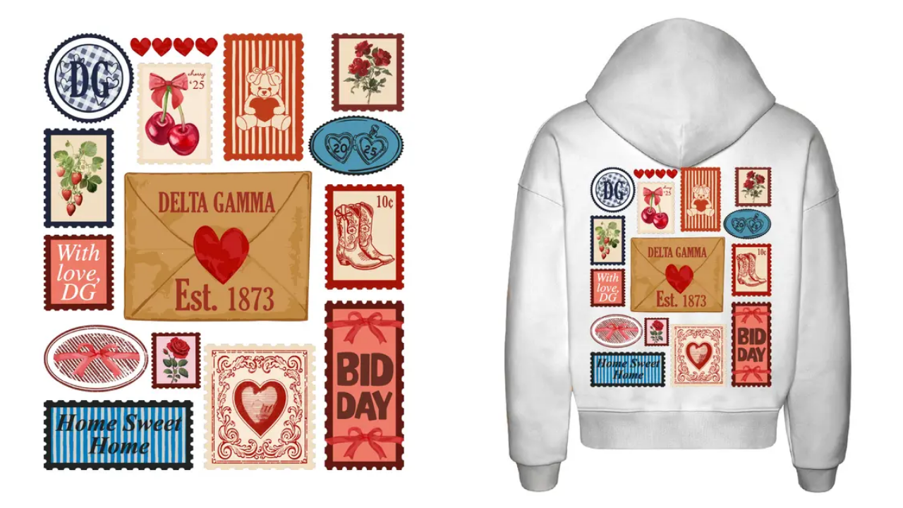 Delta Gamma hoodie design