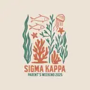 Sigma Kappa Marine Life Illustration Parent's Weekend Sweater