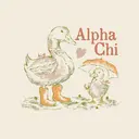Alpha Chi Omega Duck Duo Big Little Reveal Sweater