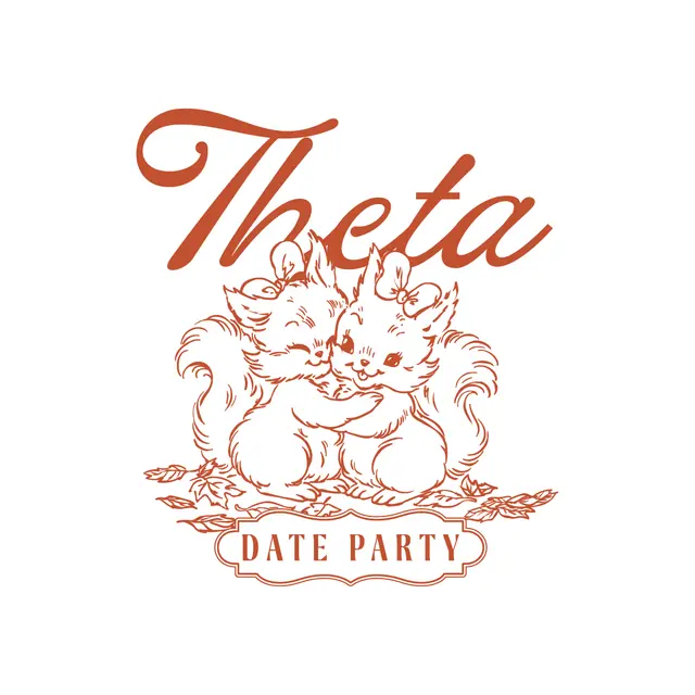 Kappa Alpha Theta Cute Kittens Date Party Shirt