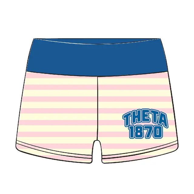 Kappa Alpha Theta Stacked Text Game Day Shorts 2