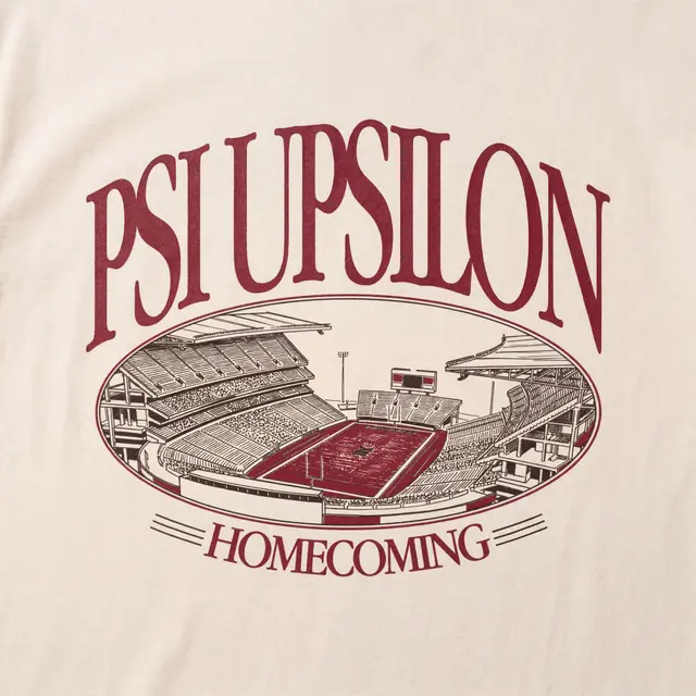 Psi Upsilon Stadium Illustration Homecoming Hoodie