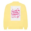 Society of Women Engineers Grid Pattern Hand Drawn Typography PR Hoodie 2