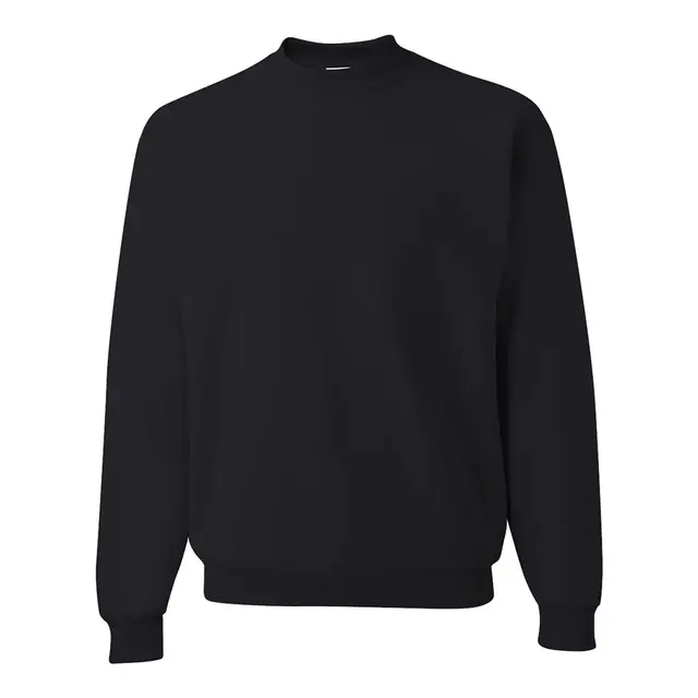 Jerzees Unisex NuBlend® Crewneck Sweatshirt Black Front