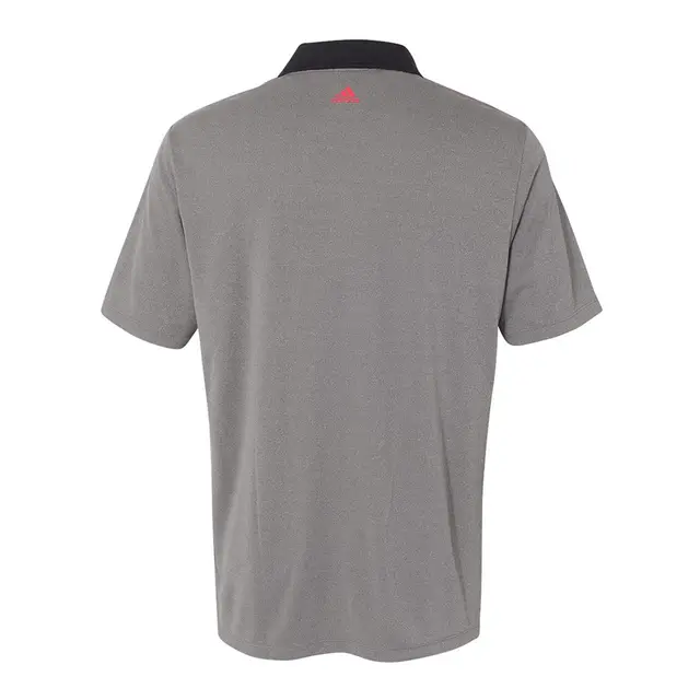 Adidas Climacool 3-Stripes Shoulder Sport Shirt a233 Black Heather-Ray Red-Stone Back