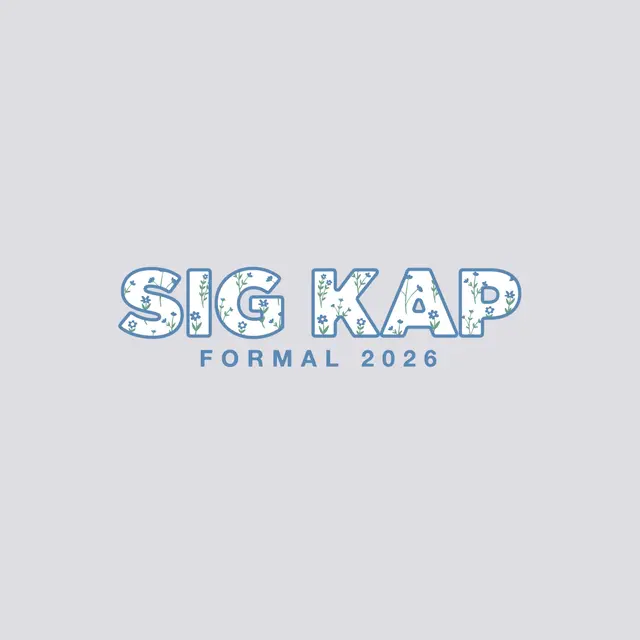 Sigma Kappa Floral Pattern Lettering Formal Crewneck