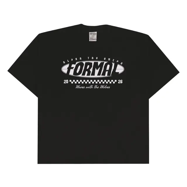 Alpha Tau Omega Checkered Text Formal Shirt 2