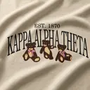 Kappa Alpha Theta Triple Teddy Bears Design for Tank for Sorority PR