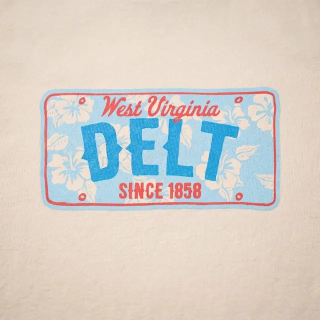 Delta Tau Delta Floral License Plate PR Sweater