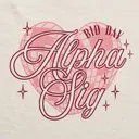 Alpha Sigma Alpha Heart Illustration Rush Shirt
