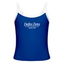 Delta Zeta Simple Serif and Script Texts Recruitment Tank 2