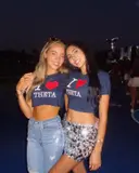Kappa Alpha Theta PR & General at Quinnipiac University wearing custom Shirts