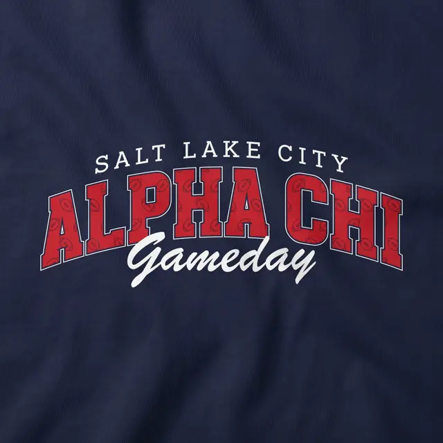 Alpha Chi Omega Block Lettering Game Day Hoodie