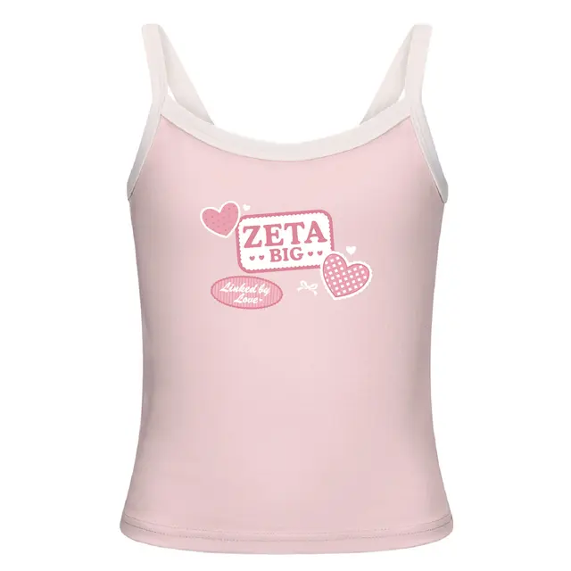 Zeta Tau Alpha Heart Illustrations Big Little Reveal Tank 2