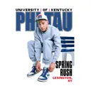 Phi Tau Bold Lettering and Casual Pose Rush Shirt