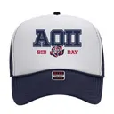 Alpha Omicron Pi Plaid Rose Bid Day Hat 2