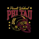 Phi Kappa Tau Football Helmet Parent's Weekend Shirt