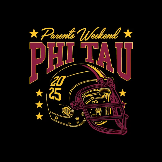 Phi Kappa Tau Football Helmet Parent's Weekend Shirt
