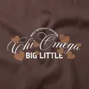 Chi Omega Heart Pattern Big Little Sweater