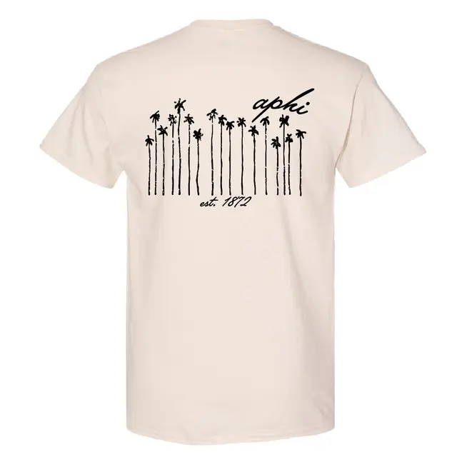 Alpha Phi Palm Trees PR Shirt 2