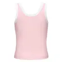 Fresh Prints Sunset Blvd Ribbed Scoop Tank Top fp55 Baby Pink with White Back